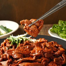 홍익상회 양념 오리 불고기 국내산 오리 고기 고추장 주물럭 2인분 캠핑 음식 요리, 3개, 400g