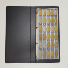 동전 수집 앨범 대형바인더 동전 30칸 속지 10장세트