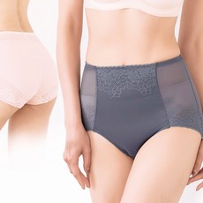 PINK LADY 蠶絲褲底高腰輕塑褲 蕾絲收腹提臀內褲 50支棉質舒適款