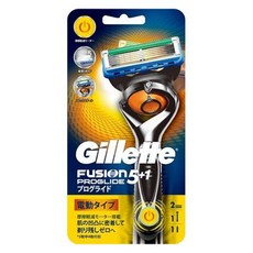 Gillette 吉列 台灣公司貨 無感動力Proglide系列刮鬍刀 刀架*1 +刀頭*2+電池*1 1組, 1個, 1個
