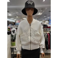 파사디골프 여성 P24FTJ141S 포근하고 사랑스러운 사각 퀼팅 JQD 방풍자켓 화이트