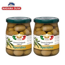 페트루젤리 그린 체리놀라 올리브, 575g, 2개