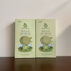 대조에프앤비 필내음 제주 녹차 샌드웨이퍼, 80g, 2개