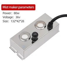 2/4/6/8/10/12 공기 가습기 용 헤드 초음파 안개 제조기 수경법 분무기 플레이트 DC 45V, 05 2 head 3m wire