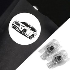 토요타 하이랜더 2010-2025 자동차 액세서리용 변색 없는 자동차 도어 조명 프로젝터 - 고스트 섀도우 웰컴 HD LED 퍼들 라이트, Highlander-CQ01용