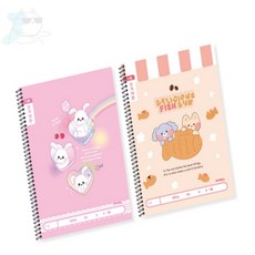 무지스토어 초등 슬림쓰기 10칸 여 줄노트, 랜덤1개