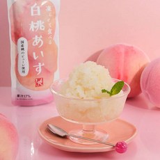 칼디 얼려먹는 복숭아 아이스 샤베트 100g 백도 퓨레 사용