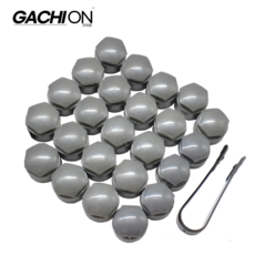 아우디 휠 러그 너트 나사 커버 캡 25mm A1 A2 A3 A4 A5 A6 A7 A8, 그레이, T90x20개+T49x4개