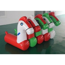 에어바운스 바이킹 에어 놀이터 바운스 물놀이 빠지 공원 풍선 수영장 기구, K. 풍선 조랑말, 1개