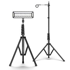 【露營燈架首選】T3專用腳架 適用KZM/N9/LUMENA 五段式高度 1/4英吋螺牙 露營專用支架, Black, 1個