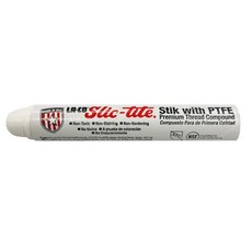 LA-CO 42019 슬릭타이트 프리미엄 실 실란트 페이스트 PTFE -50500도 온도 브러시 인 캡 흰색 12pt 병, 1-1/4 ounces