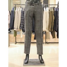 정품 킨록바이킨록앤더슨 그레이 글렌체크 슬렉스 팬츠