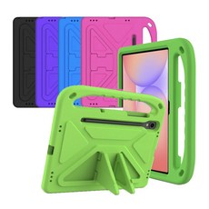 케이스나라 갤럭시탭 S10 Lite 라이트 / S10 FE / S9 FE / S9 / S8 / S7 호환 에바폼 케이스 보호 커버, 검정, 1개 검정, 1개