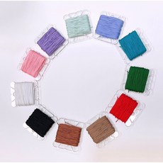 매듭실 나일론실 팔찌 만들기 재료 두께 0.5mm 1롤(약 10야드), 1개, 하늘