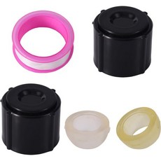 2개 저점 배수 밀봉/캡 세트실링 링 및 테이프 포함 플라스틱 RV 캡 캠퍼 여행용 트레일러 1/2인치 온수 냉수 라인 연결용 PEX 파이프/튜빙 피팅