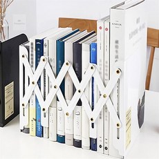 늘어나는 북엔드 철제북엔드 북엔드대형 책꽂이수납장+지알트레이딩Shop, 화이트