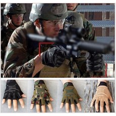 子甄彣璟 戰術半指手套 格鬥騎行手套 軍迷作戰海豹手套 戰慄CS生存遊戲, 1個, 軍綠色