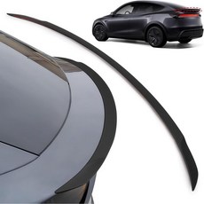 Tesla Model Y Juniper 2025 2026의 리어 스포일러 OEM 스타일 ABS 립 윙 3M VHB 테이프로 무드릴 설치용 에어로다이내믹 업그레이드 매트 블랙, Matte Carbon Fiber