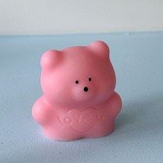 TTJJ 러뷰베어 캔들, 핑크, WHITEROSE 화이트로즈