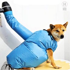 대형견드라이 털말리는옷 강아지 드라이 자켓 애견 목욕 건조복 펫 드라이룸 대용, L(10kg-20kg)