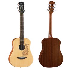 LUNA 36吋 印度花雲杉木吉他, 1個