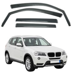 比德堡崁入式晴雨窗【崁入式-短截式】寶馬BMW X3 F25 2011-2017年專用, 1套, 前窗兩片