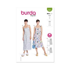 BURDA 드레스 바느질 패턴 멀티컬러 438100, BURDA 드레스 바느질 패턴, 멀티컬러 438100