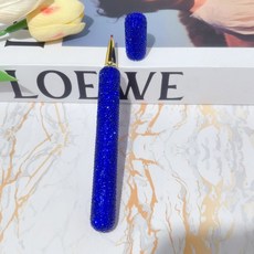 화려한 반짝이 큐빅 보석 사인펜 비즈니스 선물 바레나[VARENA], 0.05mm, 1개, 블루 다이아몬드
