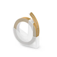 Dymo 3D 테이프 용 9mm 호환 라벨 접착 스티커 Motex E101 12965 1610 수동 타자기, Champagne Gold