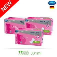 [몰리케어 몰리메드] 레이디패드 2drops 중형 3팩 발진없는패드 냄새없는패드 요실금패드 임산부패드 오로패드 출산준비물 산모패드, FREE(onesize), 14개입, 3개