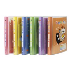 連勤 PP 三孔 四孔 圓型夾學習檔案夾 LC-843C, 綠色｜龍龍款,LC-843C｜三孔 ★小背寬, 1個