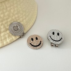 [땡스스토리] 스마일 골프 볼마크 2P, 1개, 세트