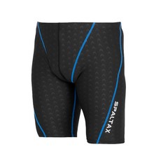 SPALTAX 남성 수영 경기용 수영복 피트니스 남성 수영복 체육관 수영복 수영 팬츠 (L 블랙)