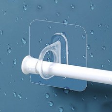 접착식 다기능 투명 벽걸이 2P 봉걸이 다용도 링 후크, 투명2P