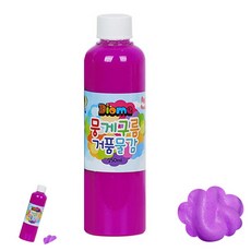 미술놀이 놀이 뭉게구름 유아미술 리필 거품 형광보라 250ml 낱색 물감, 1, 1