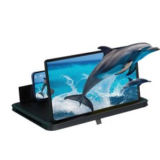 대형 화면 휴대폰 확대기 2026년형 새로운 3D HD 확장기 여행용 영화 접이식 스탠드 용 휴대용 12인치, 10 inch