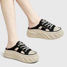 Modern Fashion 여성 발편한 뮬 운동화 통기성 슬리퍼