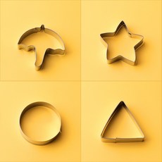 달고나 만들기 우산 모양틀 4종 세트 추억의게임, 상세설명참조, 1세트