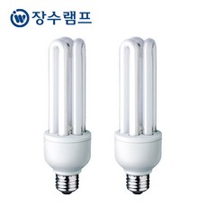 장수램프 삼파장 전구 램프 11w 15w 20w 25w 30w/2개 묶음, 1묶음, 장수 EL 30W 주광색(흰빛) 2개 묶음