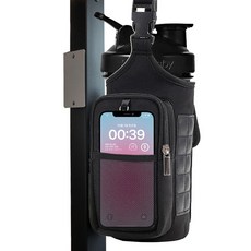 에이크 10P 강력자석 헬스 보틀 파우치 네오플랜소재 물병가방 보냉효과우수, 1세트, 블랙