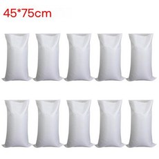 침수방지 모래주머니 차수막 홍수 조절 샌드백 재사용 가능한 폴리프로필렌 플라스틱 대용량 보관 가방 35x4 30x60 45x75cm 5-10 개, 3)45X75cm 10pcs