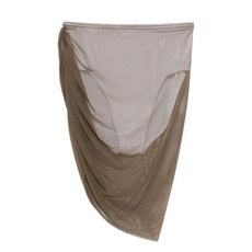 노르마카말리 다이아나 드레이프 메시 미니 스커트