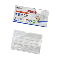 일회용 맑은하루 데일리 바른마스크 어린이용(화이트) 30매