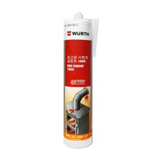 WURTH 독일 뷔르트 초고온 내열 실란트 실리콘 310ml 1000도 고강도 실링제 보일러 오븐 레인지 개스 스토브 파이프라인 고온 장비, 1개