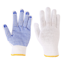 도트장갑 미끄럼방지 점박이 면장갑 안전장갑 100켤레, 1세트, 흰색