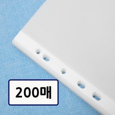 (1번속지)클리어화일 속지 A4 20매입 10속 (낱장200장), 1개