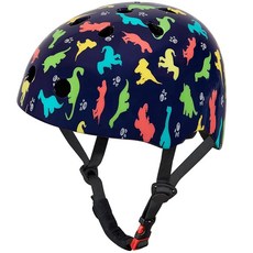 해외 Bienbee 유아용 헬멧 아동용 자전거 스케이트보드 밸런스 바이크 스쿠터용 만 1-3-5-8-14세 여아 남아 핑크 및 그린 물고기 비늘 S 미국매장정품+ 1711763, 블루 공룡.