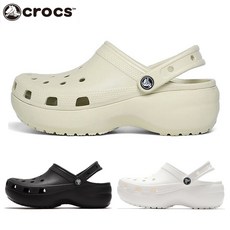 CROCS 정품 크록스 여성 클래식 플랫폼 클로그 206750 레츄 악세사리