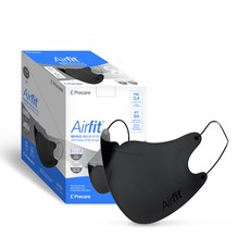 에어피트 KF94 방역마스크 새부리형 2단접이 블랙 소형 (개별포장), 25매입, 1개