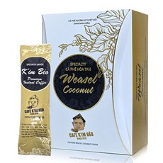 킴베오 프리미엄 위즐 코코넛 베트남 커피 스페셜티 인스턴트 커피 선물용 간편커피 고급맛, 15g, 1개, 10개입